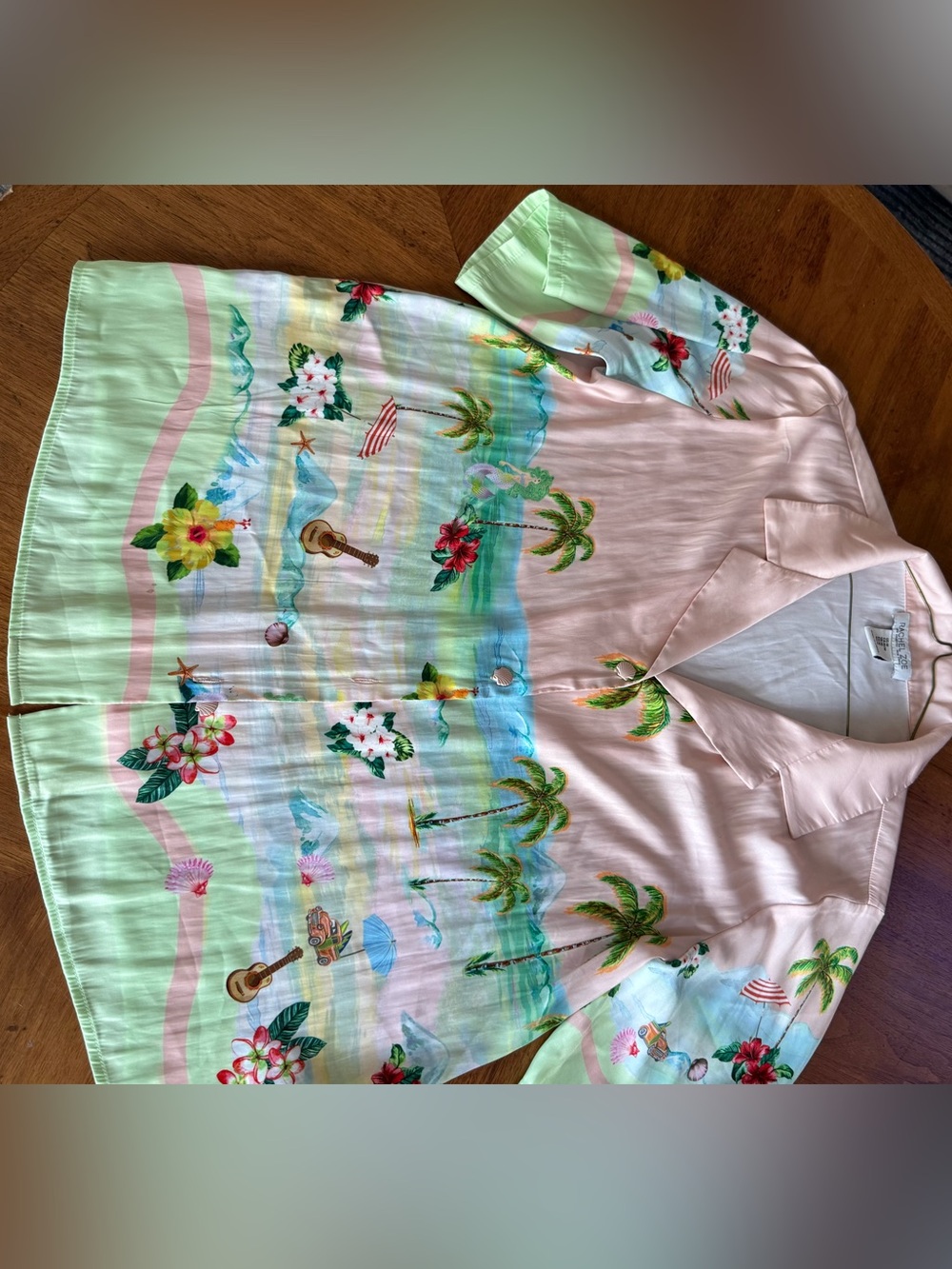 Rachel Zoe beach theme shirt